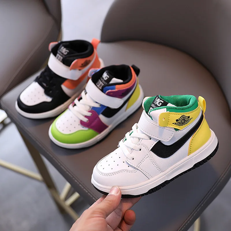 

Children's Shoes Autumn 2020 New Sports Shoe Boys Hip Hop Girls High Top Basketball Fashion Sneakers