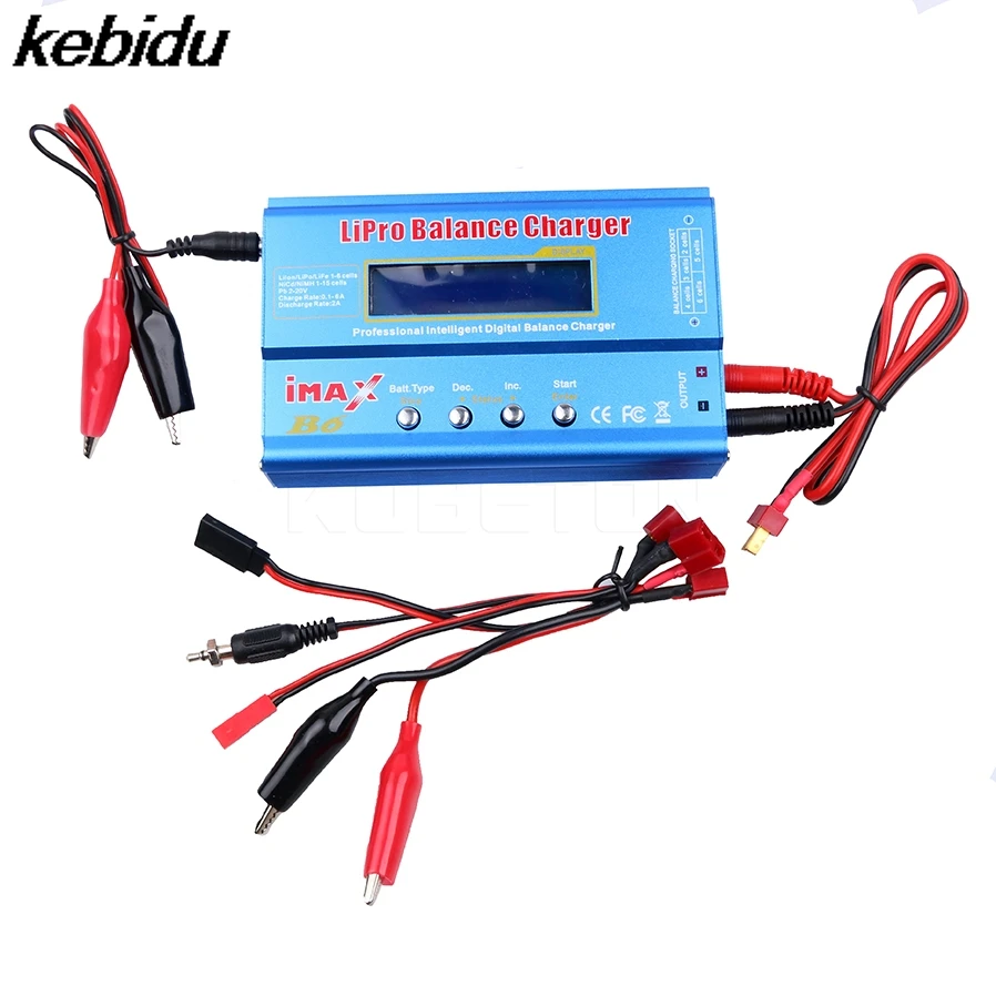 

Kebidu Smart Charger B6 IMAX B6AC RC AC Nimh Nicd lithium Battery Balance Lipo Balance Discharger with Digital LCD Screen