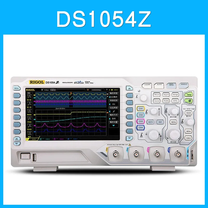 Цифровой осциллограф 7 дюймов частота дискретизации 50 МГц 4 аналоговых канала 1