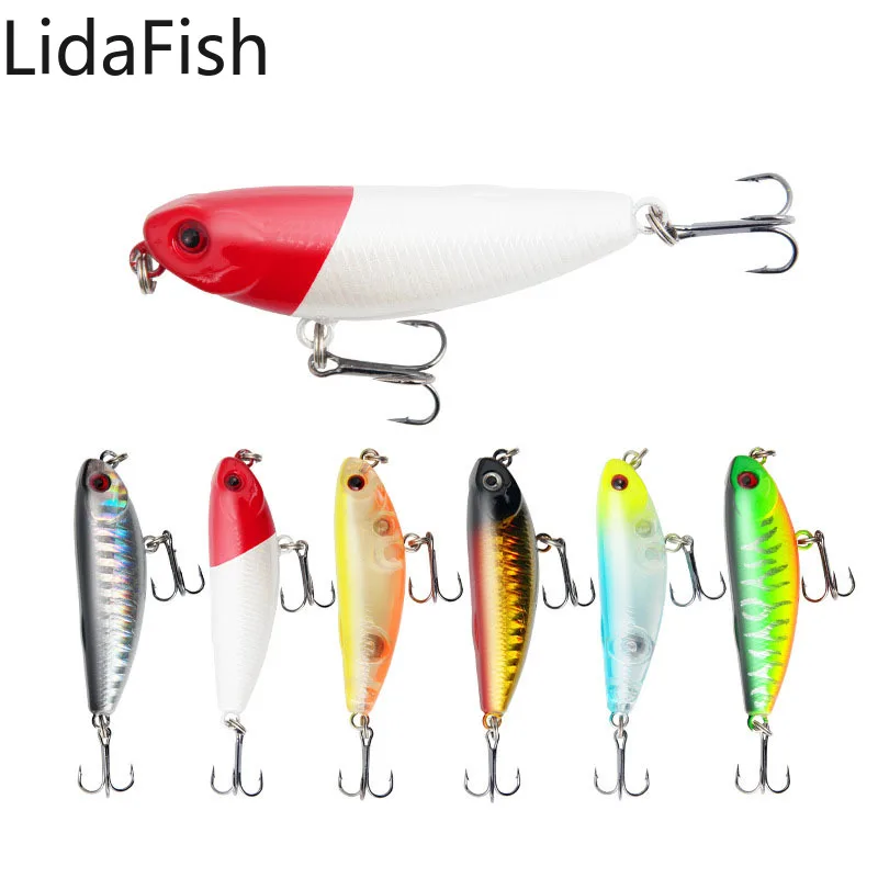 

Lidafish High-Quality 1PCS 5.7CM/4.7G Floating Plopper Fishing Lure Wobbler Artificial Hard Bait Carp Bass Tackle