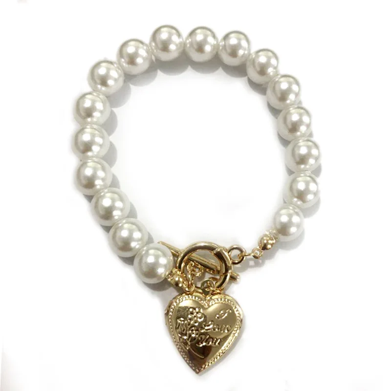 

Fashion Gold Alloy Pearl Necklace For Women Korean Trendy Lovely Head Pendant Necklace Exquisite Gift Ornament Wholesale