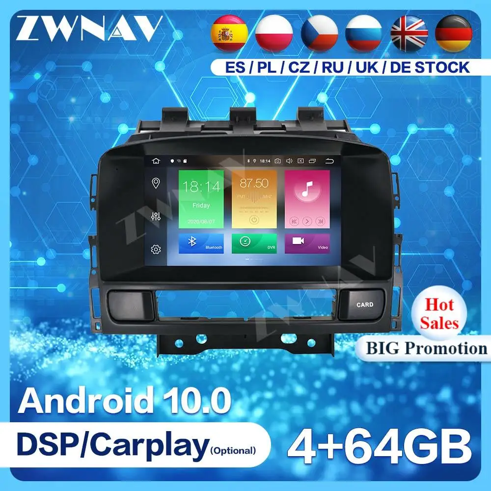 Android 10 Screen For Opel Vauxhall Holden Astra J 2010 2011 2012 2013 CD300 CD400 GPS Audio Radio Stereo Multimedia Player Unit