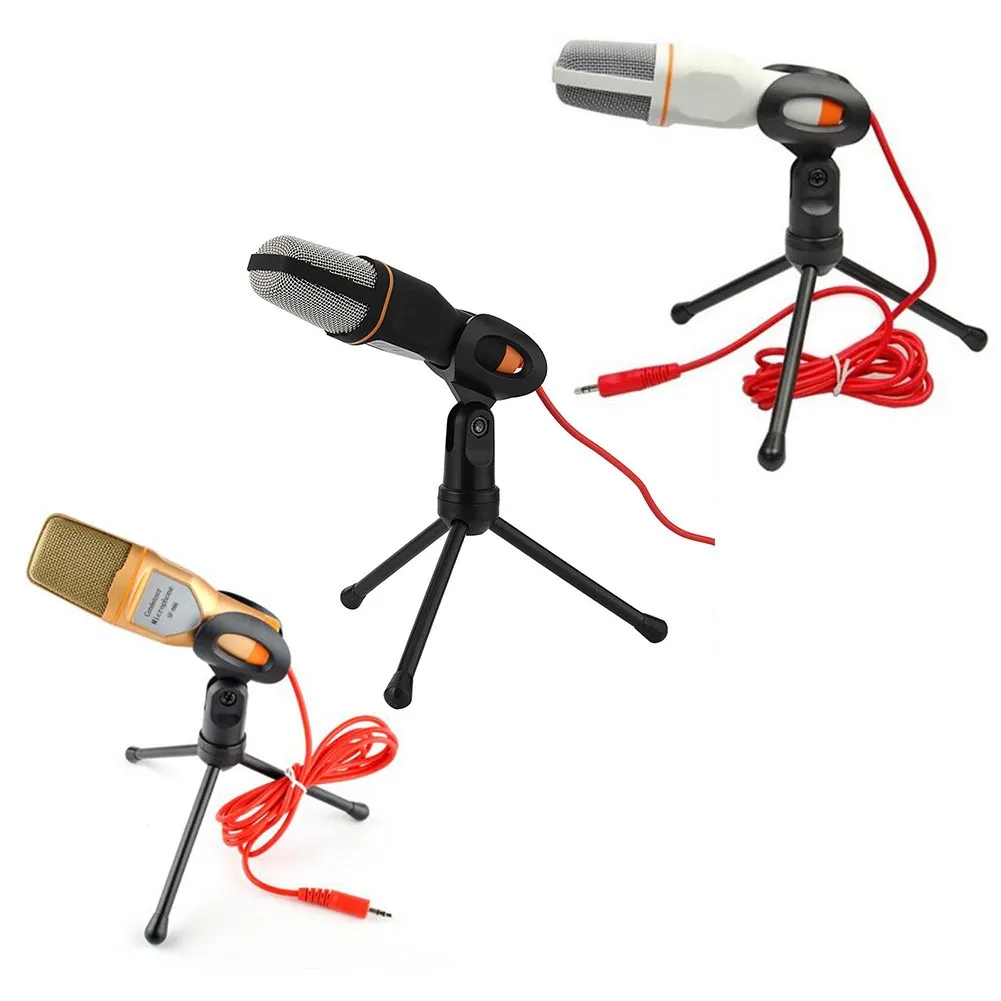 

Condenser Microphone Home Stereo MIC Desktop Tripod For PC YouTube Video Skype Chatting Gaming Podcast Studio Sound Recording