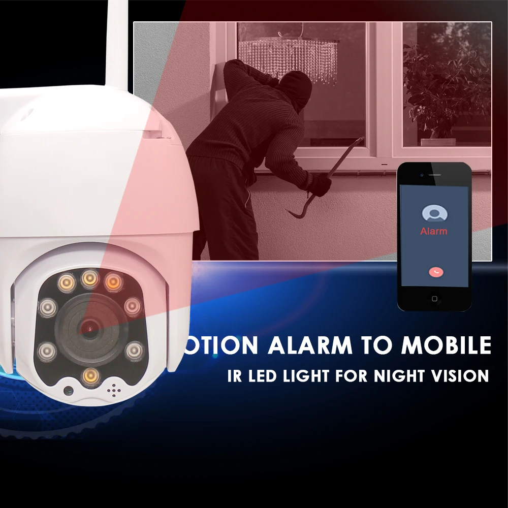 Уличная Беспроводная скоростная купольная IP-камера CTVMAN 1080P Wi-Fi PTZ ONVIF 2 МП ИК
