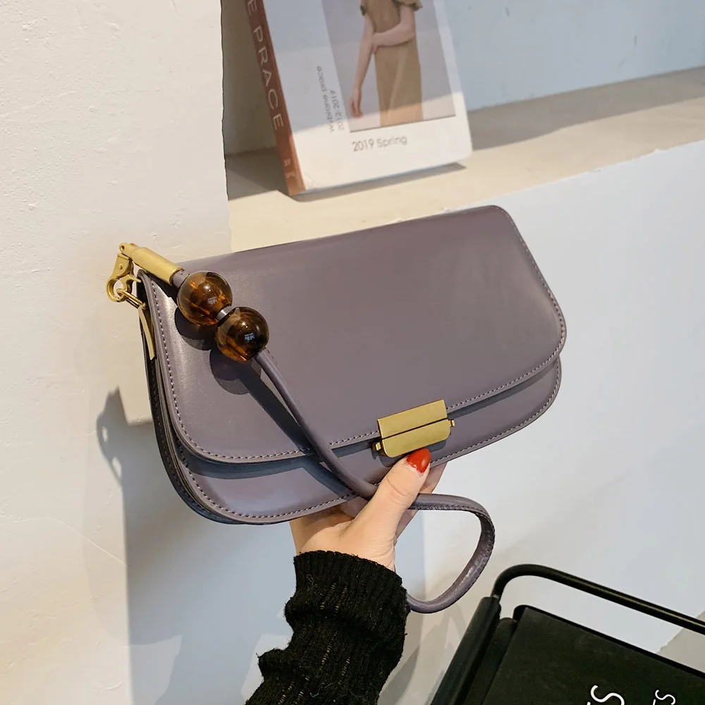 

2021 New Fashion Female French PU Small Square Bag Trendy Fashion One-shoulder Messenger Bag Handbag Zipper Strap