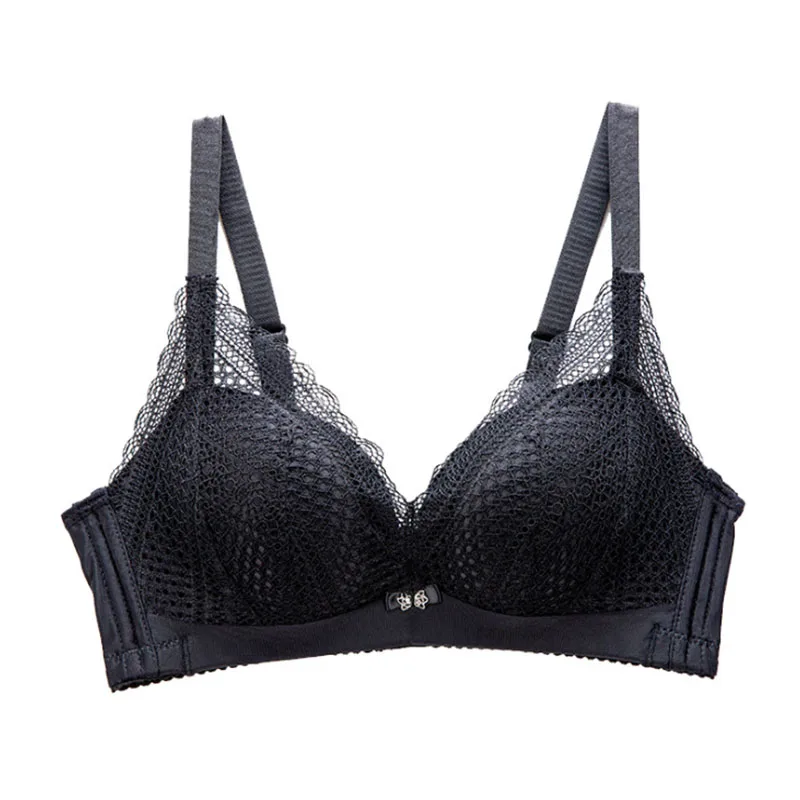 

Girls Bra New Sexy Lace Without Steel Ring Gathered Bra Small Chest Upper Support Underwear Thin