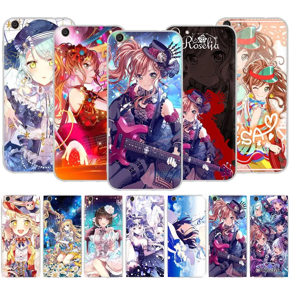 Прозрачный чехол для телефона Vivo Y11 Y12 Y15 Y17 2020 Y91 Y93 Y95 Y91C Y53 Y71 ran bang dream lisa girls|Бамперы|