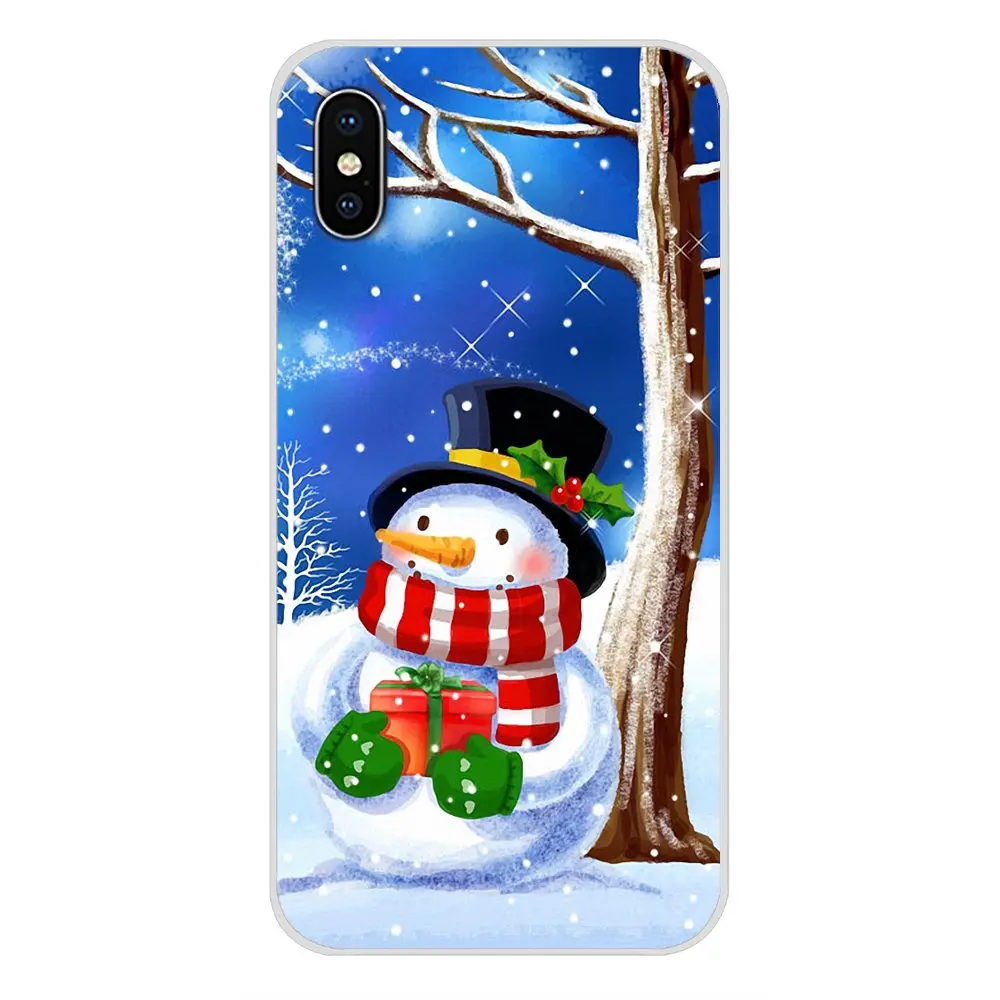 For Xiaomi Mi4 Mi5 Mi5S Mi6 Mi A1 A2 5X 6X 8 9 Lite SE Pro Max Mix 2 3 2S Silicone Phone Cases Covers Merry Christmas snowman | Мобильные