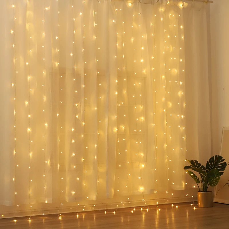 

3x 3/6x3m led string luzes de natal icicle lmpada luzes de fadas guirlanda para festa de casamento janela jardim ao ar livre d