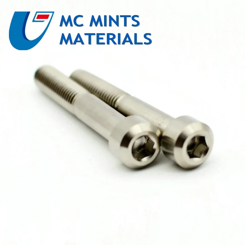 Титановые болты для Ti M8 X15 20 25 30 35 40 45 50 55 60 65 70 80 мм шестигранный ключ винт с