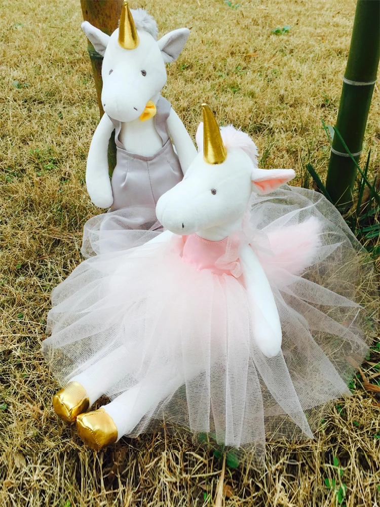Роскошные Плюшевые игрушки в виде единорога со съемной одеждой лучший подарок