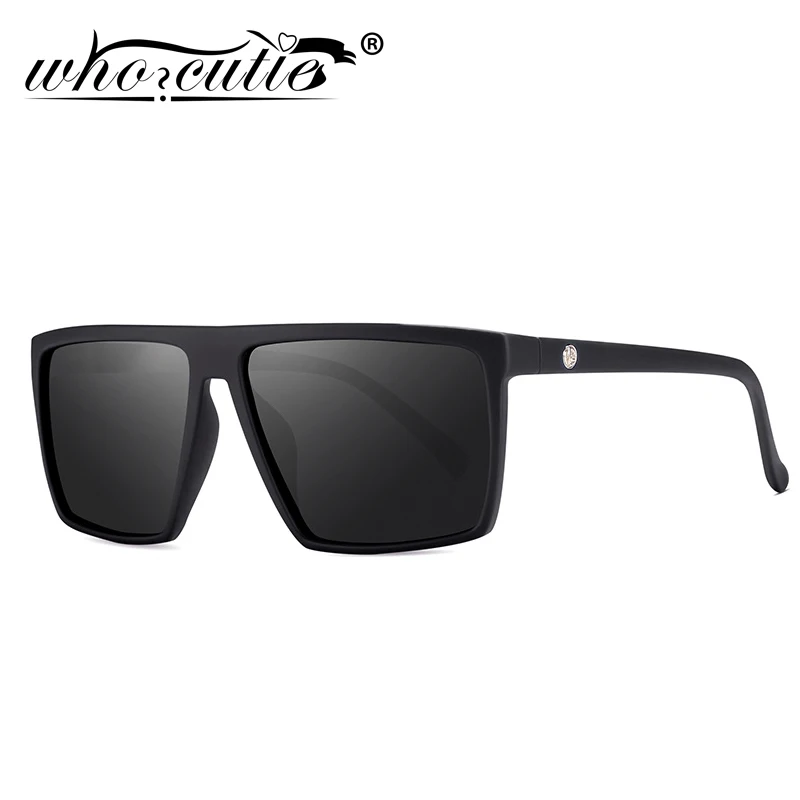 WHO CUTIE 2018 большие квадратные солнцезащитные очки мужские фирменные дизайнерские