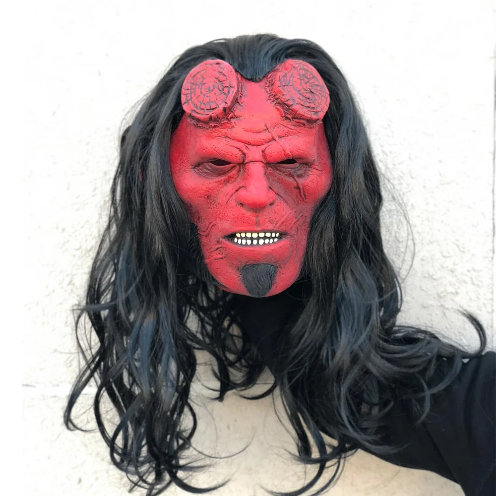 Маска Hellboy: Rise of the кровь Queen косплей Hellboy Call Dark латексные маски шлем реквизит для