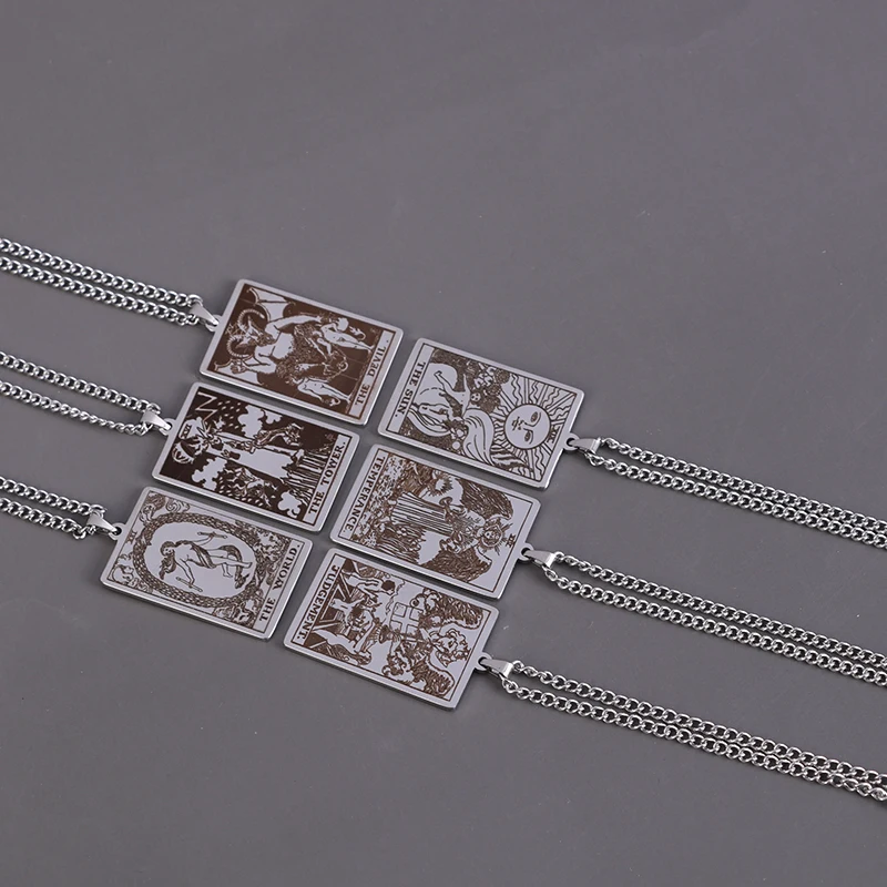 Wicca Таро карта Вайт майор Аркана языческий кулон Амулет ожерелье виккан