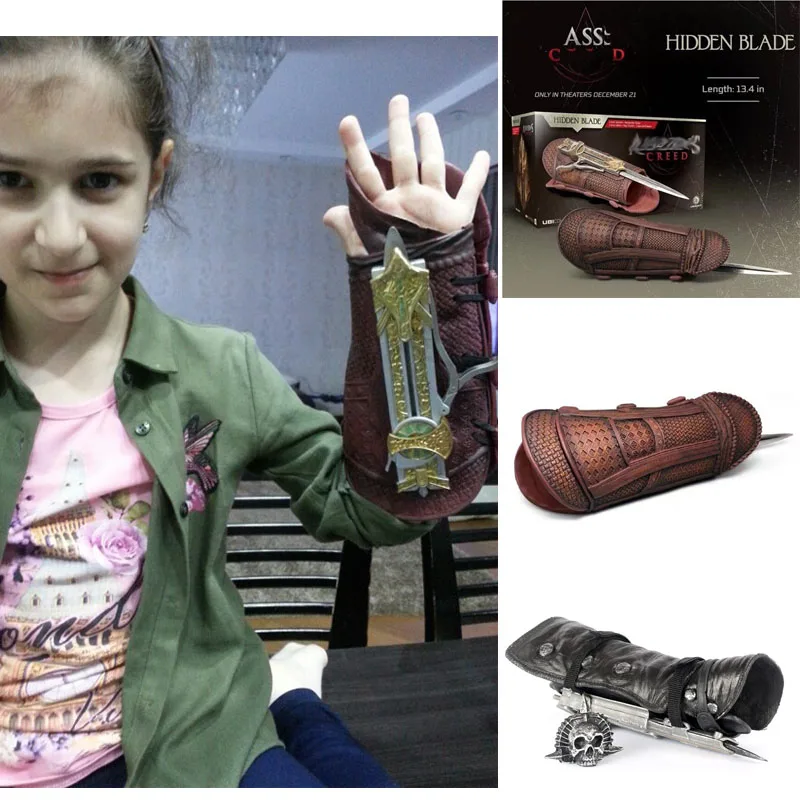 Creed Агилара Скрытая клинок рукавицы Эдвард Кенуэй Косплей оружие фигурку модель