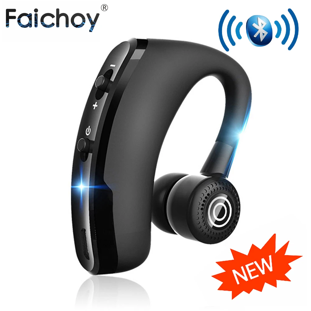 Faichoy V9 наушники гарнитура Bluetooth Беспроводной вкладыши с HD микрофон микрофоном для