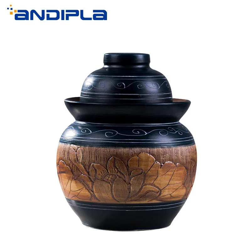 Винтажные керамические банки для солений домашний ресторан маринованная