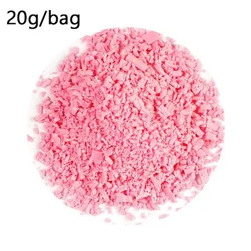 20g Pink 20 г/пакет Аддитивные амулеты поддельные спринклеры для наполнителя слизь поставки Diy для десерта, шоколада бисерная глина слизь торт украшения игрушки - Цвет: 20g Pink