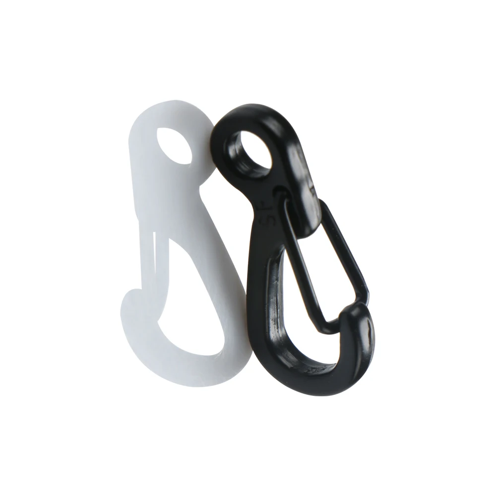 10 шт./компл. мини Пружинные крючки алюминиевые Клипсы из сплава EDC брелок для