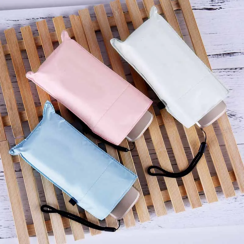 Модный складной зонт от дождя Мини карманный солнцезащитный зонтик женский