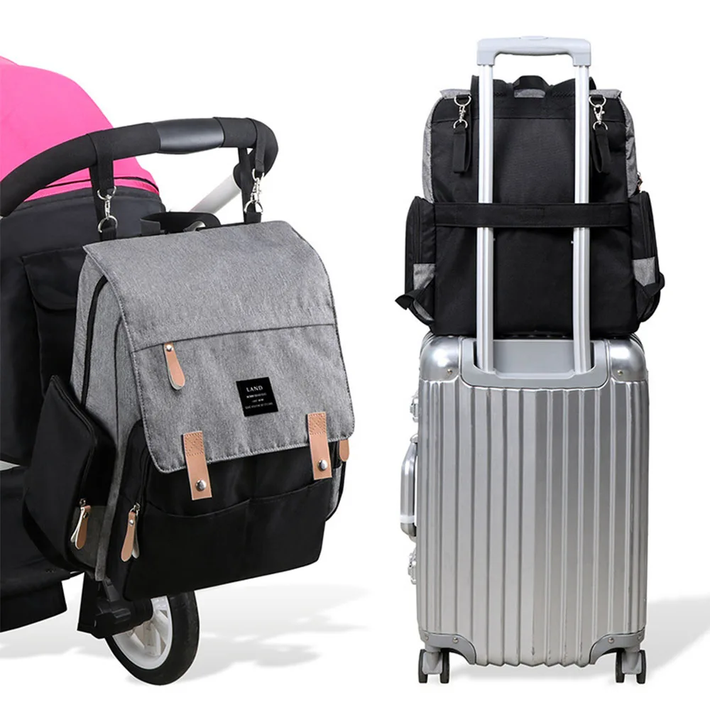 

Сумка для подгузников Landuo ZYL00389 для мам, Вместительная дорожная женская сумка для пеленок, Удобные сумки для детского питания