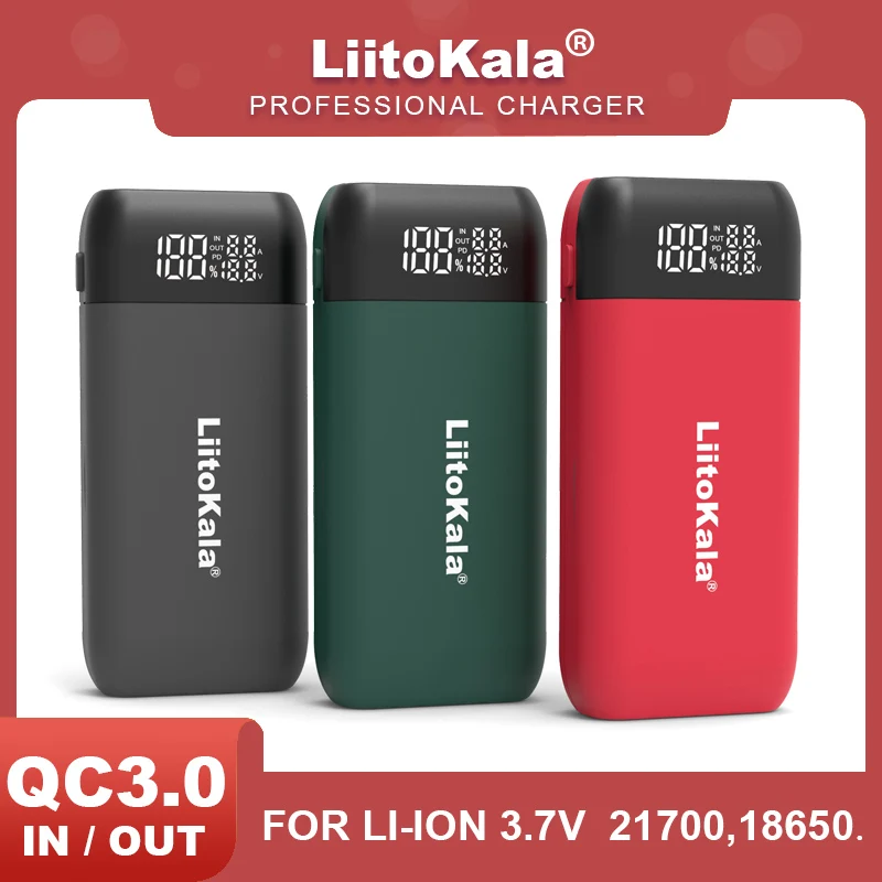Новинка зарядное устройство LiitoKala Lii-MP2 18650 21700 для аккумуляторов и внешний