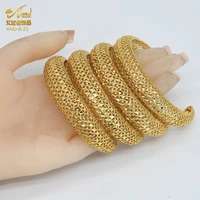 1234pcs gold banglesbracelets for women bracelet islamic muslim arab middle eastern luxury wedding jewelry african gifts