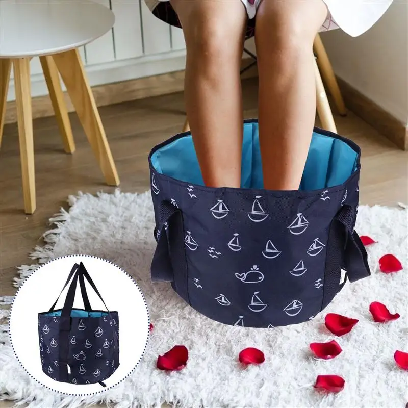 

Portable Travel Foot Bath Tub Multi-use Folding Foot Spa Soak Basin for Camping