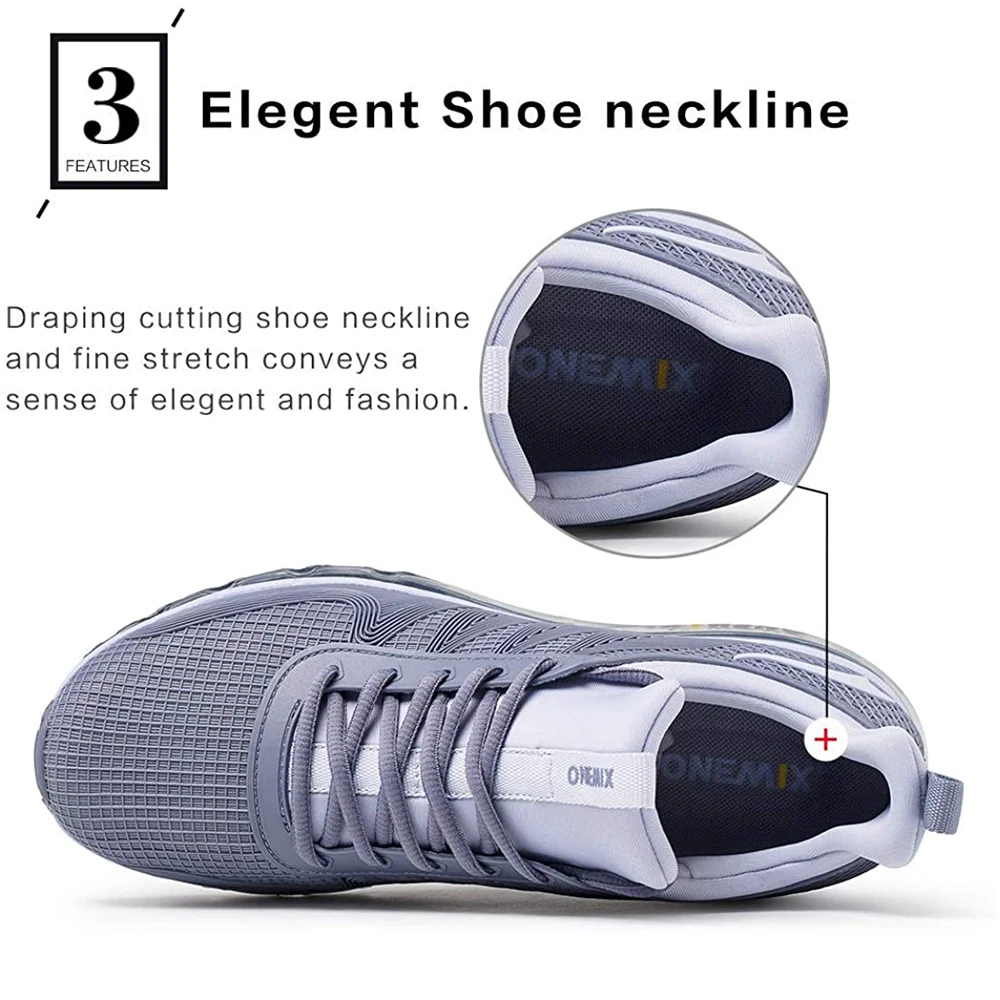 ONEMIX New Air Cushion Running Shoes Men's Lightweight Outdoor Comfortable Walking Sports Shoes Waterproof Women Boots Sneakers