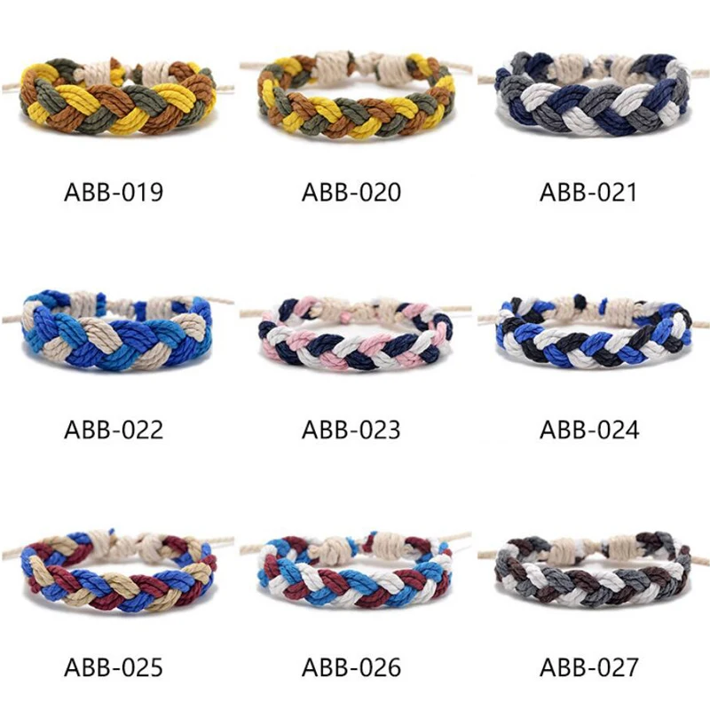 Красочные Плетеные браслеты дружбы веревка браслет для женщин Boho ручной работы