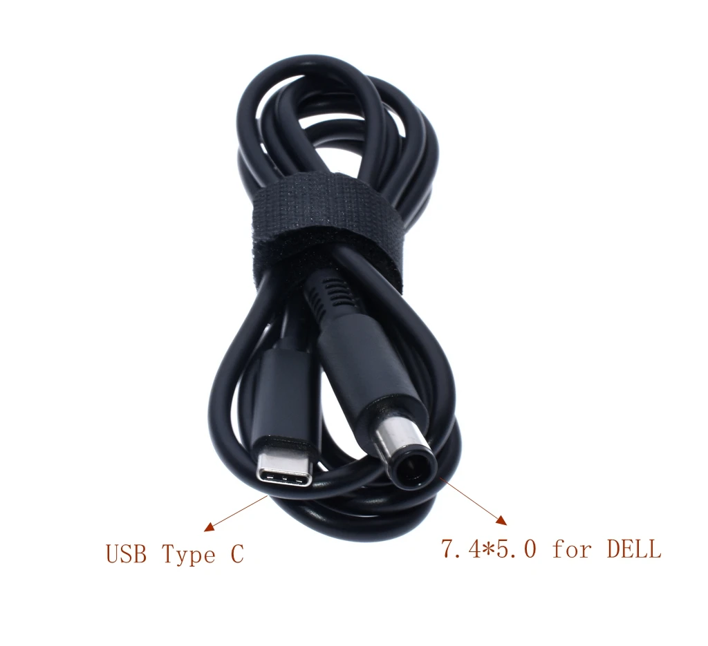 Оранжевый Usb type C PD кабель для зарядки, шнур, адаптер питания постоянного тока, переходник для 12 штекеров для lenovo, Asus, Dell, Hp, зарядное устройство для ноутбука - Цвет: Оранжевый