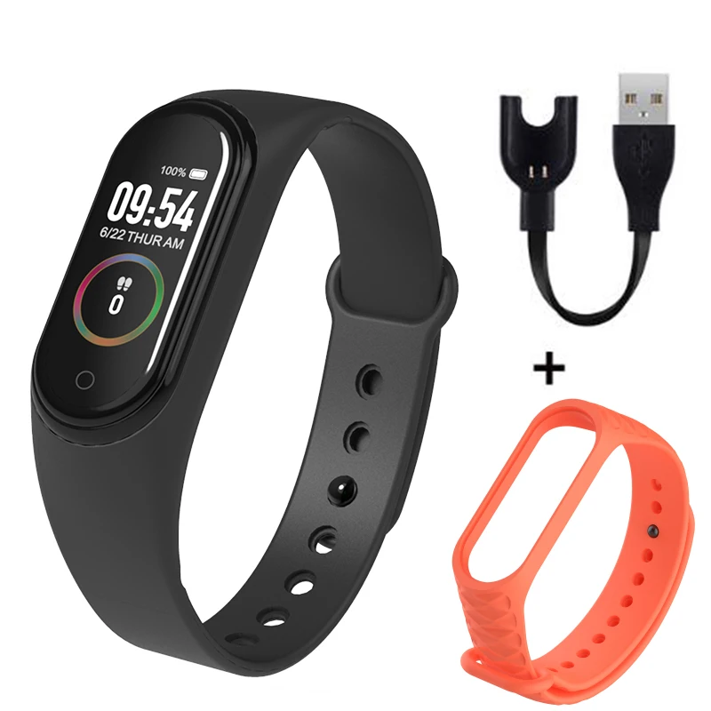 B M4 браслет Smartband Спортивный Браслет Smartwatch монитор сердечного ритма фитнес трекер активности кровяное давление Bluetooth - Цвет: B