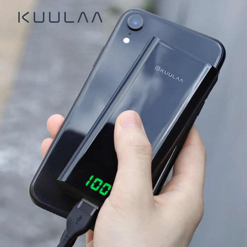 KUULAA power bank 10000 мАч портативное зарядное устройство для xiaomi redmi 7 mi 9 внешний
