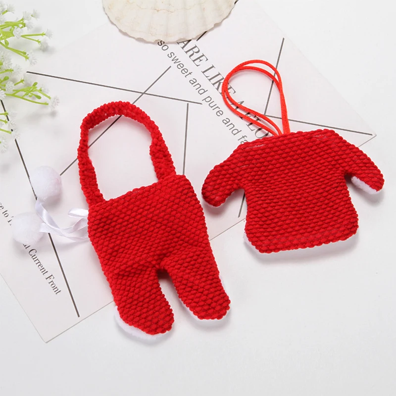 Рождественская посуда нож вилка крышка костюм Санта-Клауса набор столовых