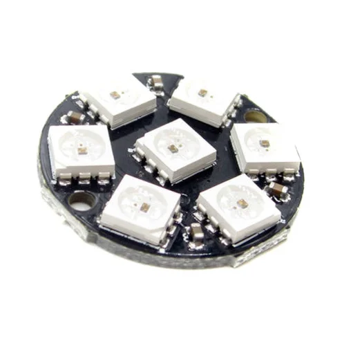 Светодиодная кольцевая лампа WS2812 5050 RGB 7 бит 1 шт. круглая декоративная