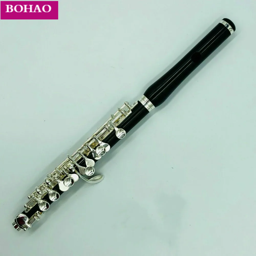 Boolean New Grenadilla деревянный корпус и головка маленький C Key ключи с серебристым