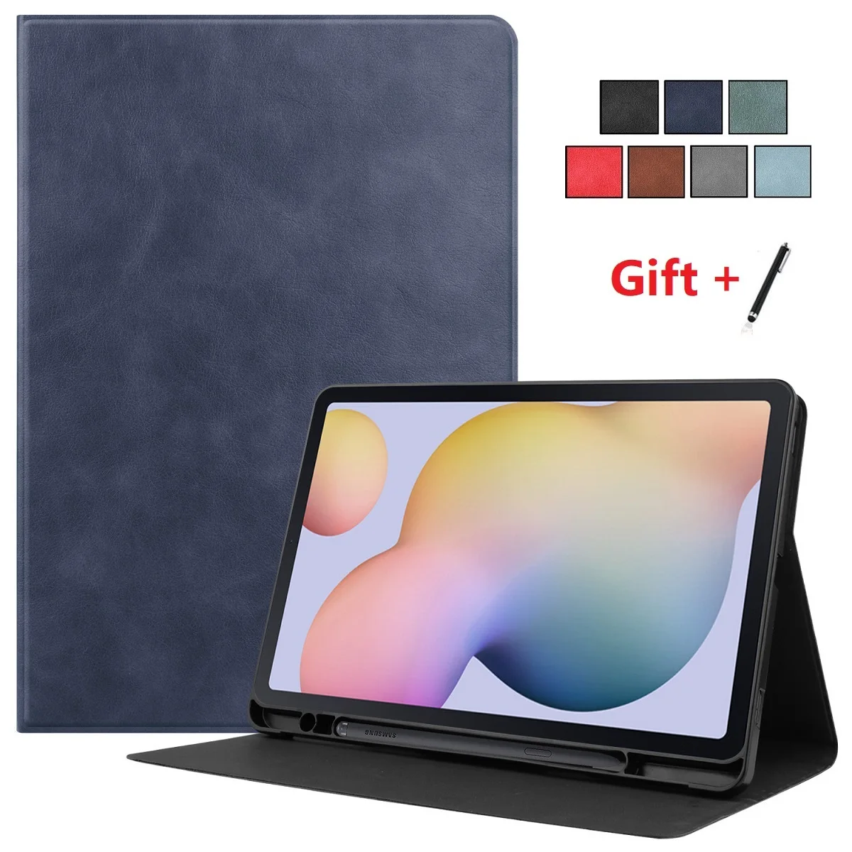 

Tab Case for Samsung Galaxy Tab S7 11'' TPU Back Shell Protective Smart Cover with Pencil Holder SM-T870 SM-T875 Case with pen