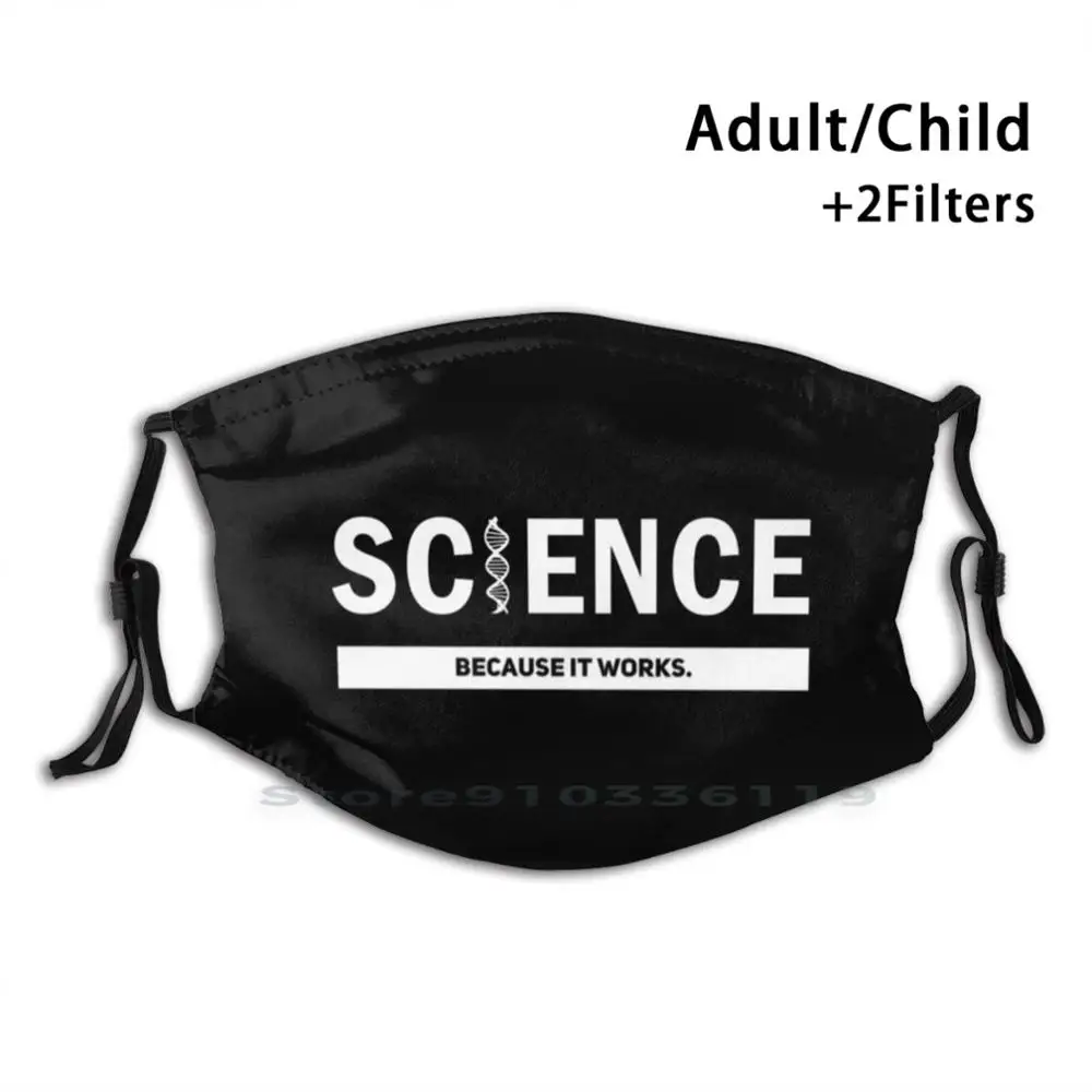 

Наука, потому что она работает/ДНК печать многоразовая маска Pm2.5 фильтр маска для лица дети наука сумасшедшего ученого учеными героев