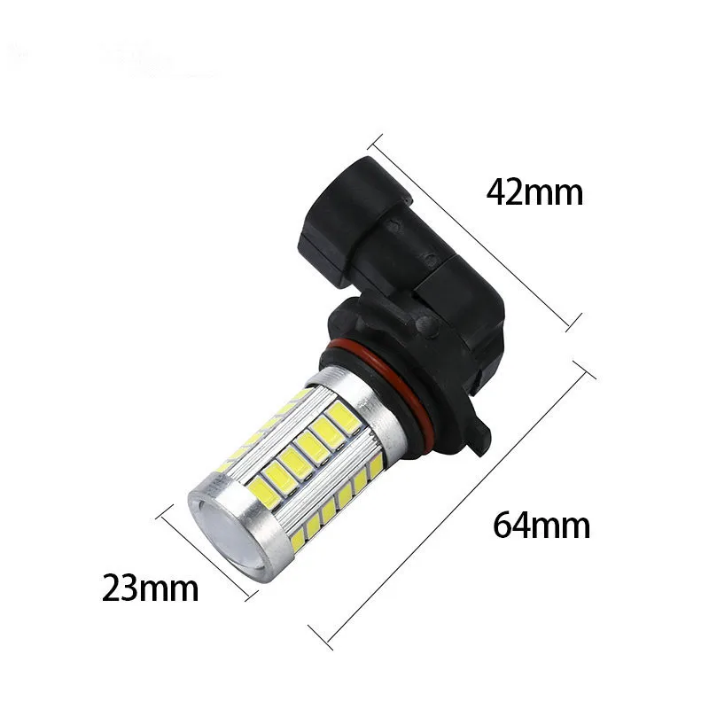 

2Pcs 9005/9006 HB3 Led 5630/5730 33SMD Auto Fog Lights Bulb 6500K 800LM White Car Driving Running Lamp 12V