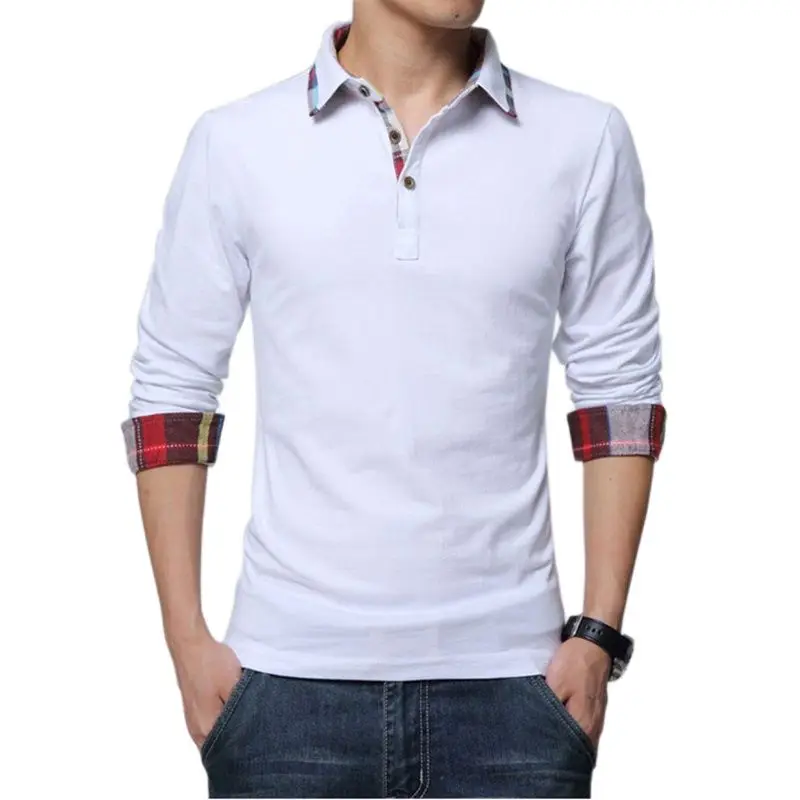 Мужская рубашка поло ARCSINX с длинным рукавом размеры до 5XL|Поло| |