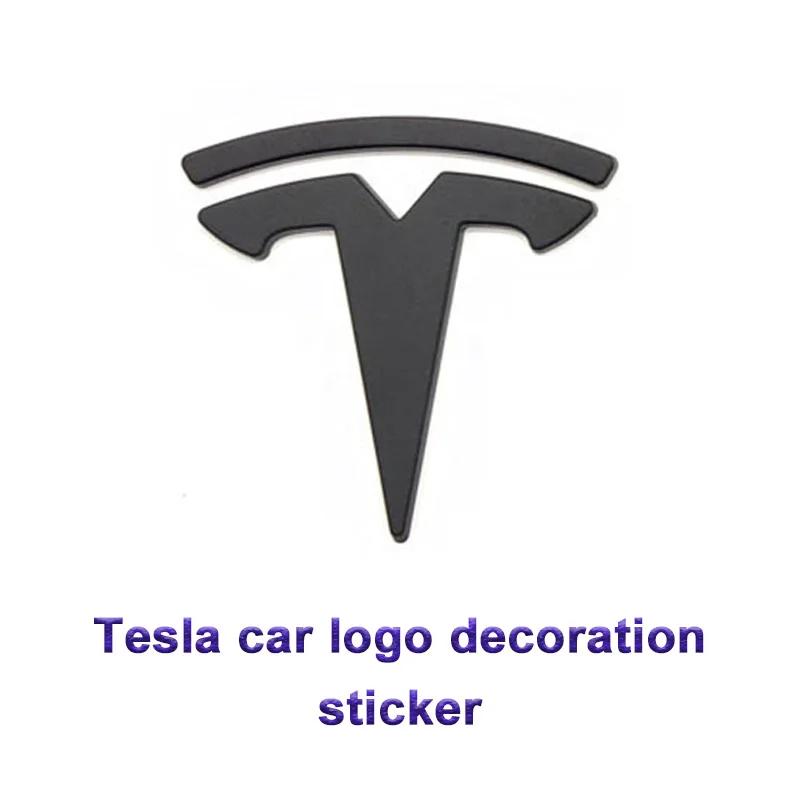 

3PCS/Set Steering Wheel/ Front Trunk / Rear Trunk Logo Sticker Car Logo Cover ABS Carbon Fiber Sticker For Tesla Model 3/Y