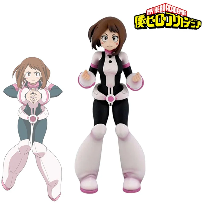 

16 см кавайная фигурка моя геройская Академия очако урарака, модель, пейзаж, Настольная кукла из ПВХ