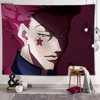 custom anime hisoka hanging fabric background wall covering home decoration blanket tapestry bedroomliving room wall decor