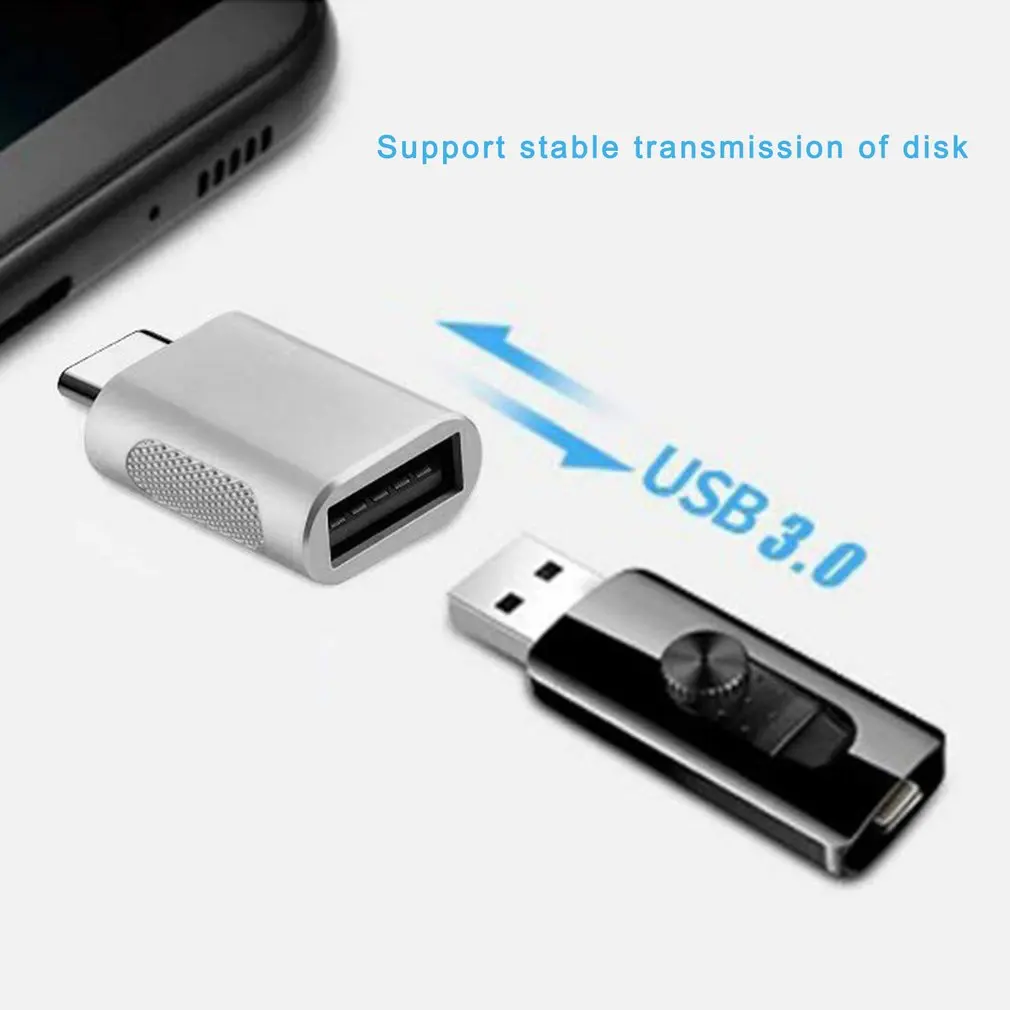 

2PCS USB A 3.0 Female to C Male Transfer Interface Metal Colorful Converter Male to Female Adapter Notebook Computer Converter