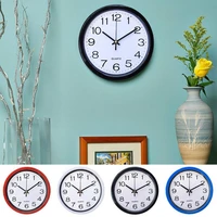 wall clock fashion simplicity round quartz silent sweep bedroom decor movement for home kitchen office fits clocks room
