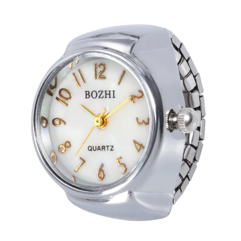 

Dial Quartz Analog Watch Steel Cool Elastic Quartz Finger Ring Watch Simple Business Mesh Belt Quartz Watch Relogio Masculino