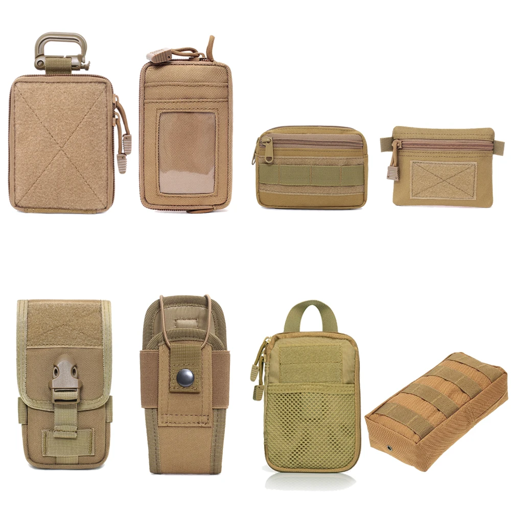 Molle sacos tático edc bolsa gama saco organizador médico bolsa militar carteira pequeno saco de caça ao ar livre acessórios equipamentos