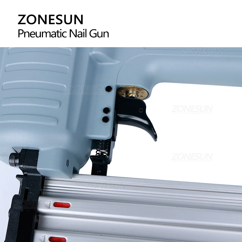 Стальной Железный пистолет ZONESUN ST64 пневматический Микро-шпиннер гвоздик