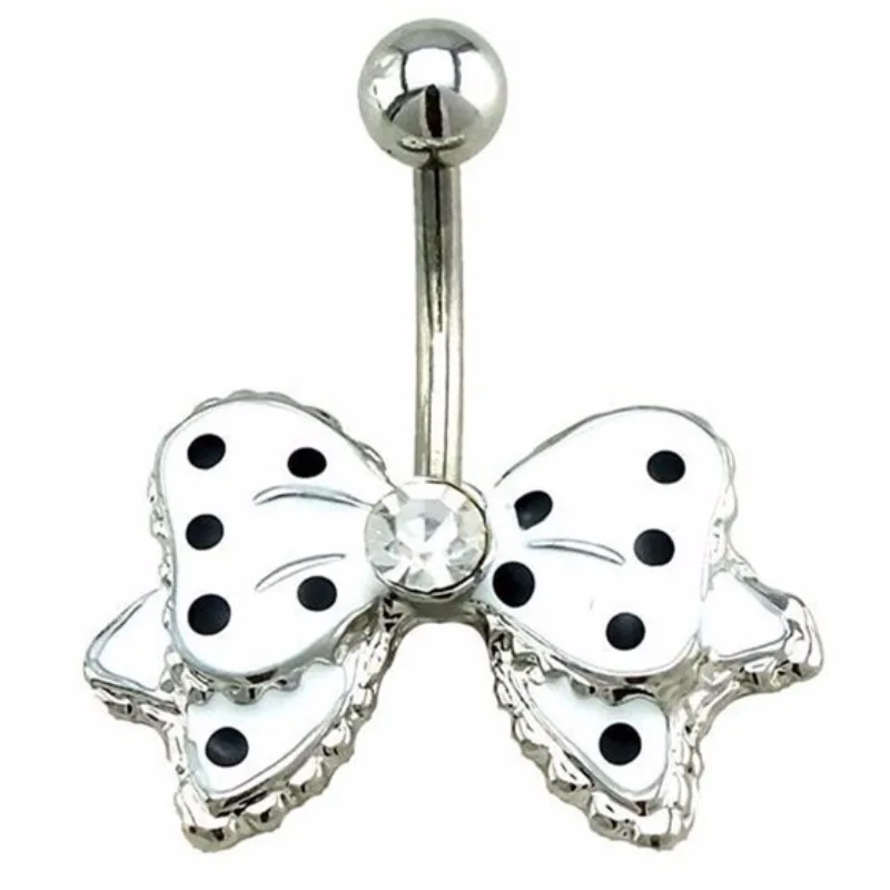 Пупка Кольцо лук разноцветный пирсинг для тела ювелирные изделия розничная