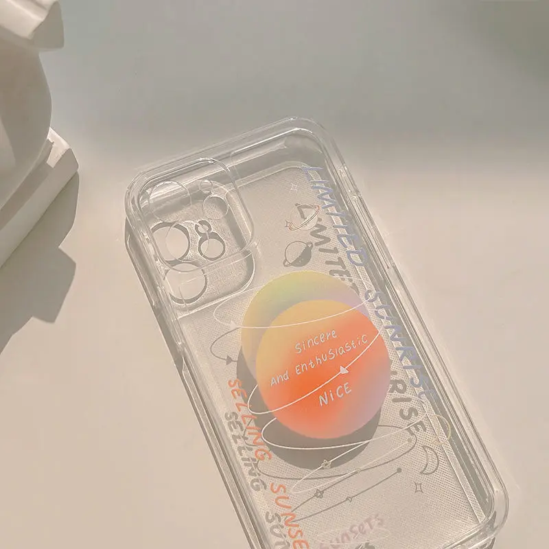 

For Iphone 11 Pro Max Case Transparent Simple Cover Case for Apple 12 Pro Xs Max Xr SE2020 Smartphone TPU Antifall Cases